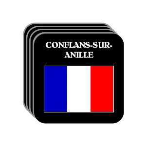  France   CONFLANS SUR ANILLE Set of 4 Mini Mousepad 