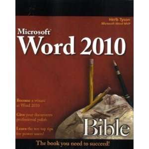  Word 2010 Bible [Paperback] Herb Tyson Books