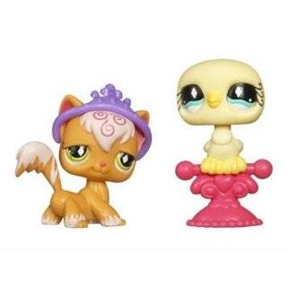 Littlest Pet Shop Pet Pairs Orange Cat & Yellow Dove