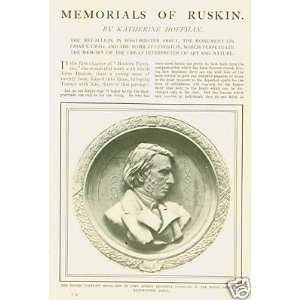   1902 Memorials of John Ruskin Coniston Derwentwater 