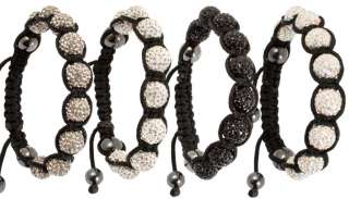 Unisex Handwoven Shamballa Bracelets With Austrian Crystals  