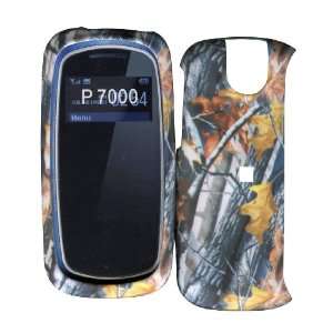 Camo Branches Pantech Impact P7000 Hard Case Snap on Rubberized Touch 
