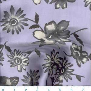  56 Wide Shimmer Print Daisy Lavender Fabric By The Yard 