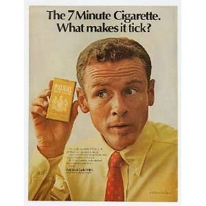  1967 Pall Mall 7 Min Cigarette What Makes It Tick Print Ad 