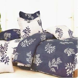  New   Blancho Bedding   [Purple Gray Flourish] 100% Cotton 