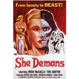  She Demons (1958) 27 x 40 Movie Poster Style A