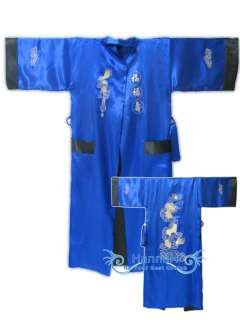 Japanese Kimono Robe Sleepwear Blue & Black FS006 3  