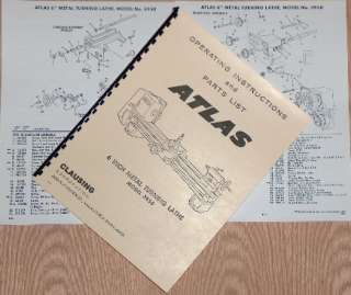   Metal Lathe Model 3950, 10100, 101.21200 Parts Manual 0055  