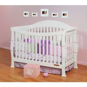    Baby Mile Sophie 3 in 1 Convertible Crib w/ Toddler Rail Baby