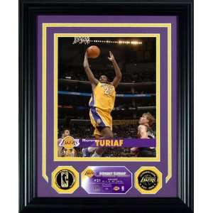  Ronny Turiaf Los Angeles Lakers Photo Mint with Two 24KT 