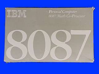 IBM 8087 Math Co Processor & 8088 Processor   Vintage IN THE BOX NEW 