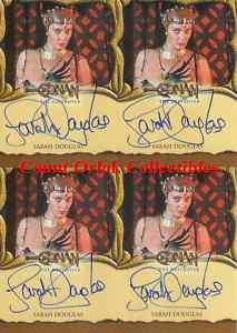 CONAN MOVIES EXPANSION Auto Autograph SARAH DOUGLAS  