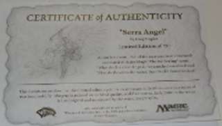Magic The Gathering Serra Angel Limited Editon Signed Lithograph 23 