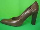 SERGIO ROSSI Rich Brown Leather NEW Classic Pumps 6 (36