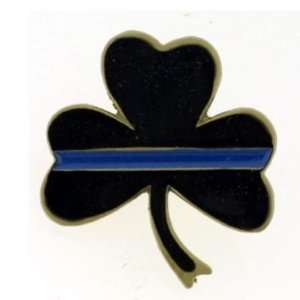  Thin Blue Line Shamrock Pin Package of 12 
