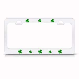  Shamrock Green Irish Ireland Metal license plate frame Tag 