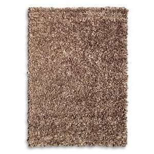 The Rug Market 04104D SHAGGY SUEDE BROWN AREA RUG 