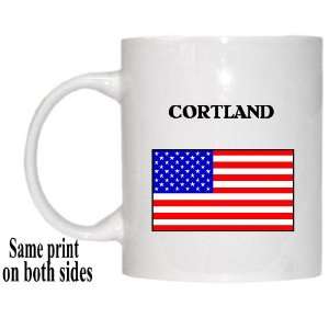  US Flag   Cortland, New York (NY) Mug 