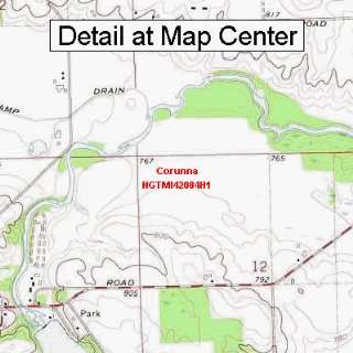   Map   Corunna, Michigan (Folded/Waterproof)