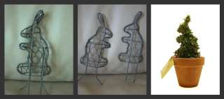 Topiary wire frame Rabbit Kit garden decor 15cm NEW  