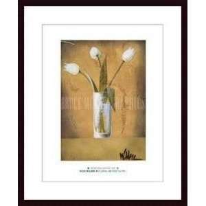   Tulips I (White Tulips)   Artist Vicki Wilber  Poster Size 26 X 20