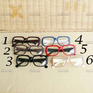 Retro Clear Lens Glasses Eyeglasses Fancy Frame Party Unisex Men Women 