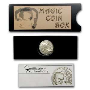   2011 Silver $2 Harry Houdini Coin with a Magic Coin Box Toys & Games