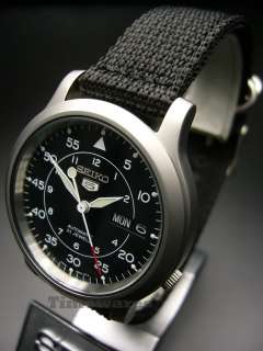   seiko model snk809k2 type analog display military style wristwatches