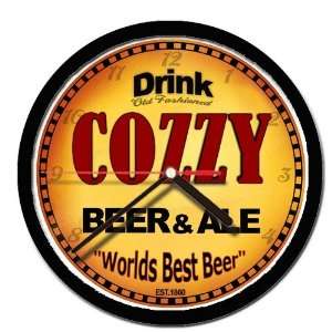  COZZY beer and ale cerveza wall clock 