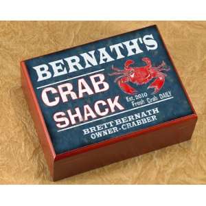  Crab Shack Personalized Cigar Humidor