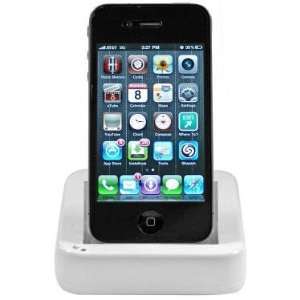  Cellet USB Docking Cradle for iPhone 4   White Cell 