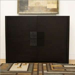   Wood Modern Multifunction Storage Cabinet, Dark Brown