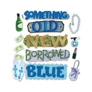   Stickers Something Blue Word SPJB 369; 3 Items/Order