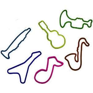    Shaped Rubber Band Pack of 12 Band Instruments Toys & Games