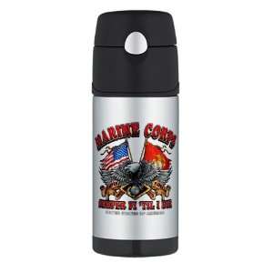   Travel Water Bottle Marine Corps Semper Fi Til I Die 