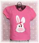 Toddler Girls Clearance Original Sewout SS Easter Bunny Big Nose Shirt 