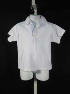 LEON White Cotton Boys Collared Shirt Sz 24 Months  