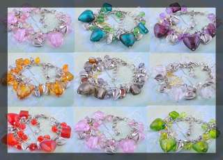 wholesale 16p resin glass beads Coloured Glaze bracelet  