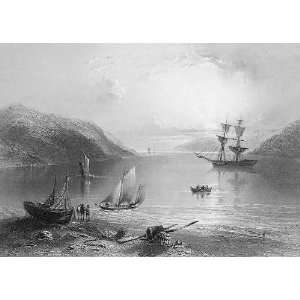  CANADA Nova Scotia Sailships in Bay of Annapolis   Antique 
