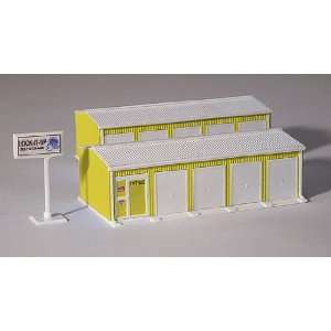  Railrown HO Two Unit Self Storage Facility Kit (Yellow 