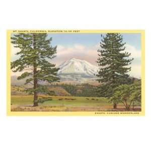  Mt. Shasta Giclee Poster Print, 32x24