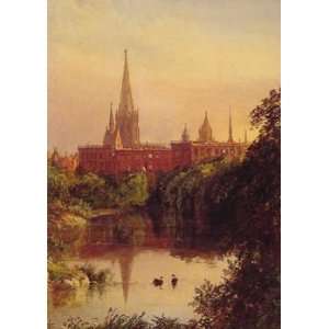  12X16 inch Cropsey Jasper A View in Central Park 1880 