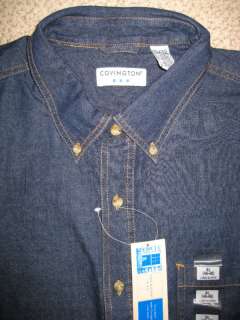 Covington Denim Shirt. M, L/42 44,XL/46 48, XXL.$28.NWT  