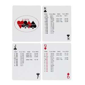  Trademark Poker Holdem or Foldem Training Cards Sports 