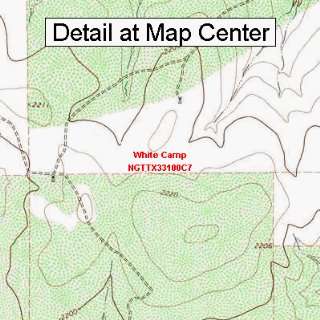   Map   White Camp, Texas (Folded/Waterproof)