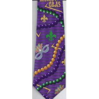 Mardi Gras Silk Mens Neck Tie 8232   Purple NEW 796736082327  