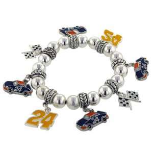  #24 Nascar Charm Gift Bracelet Pugster Jewelry