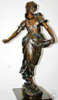 GOLDSCHEIDER FOUNDRY BRONZE HANS SCHORK B. 1849 AUSTRIA  