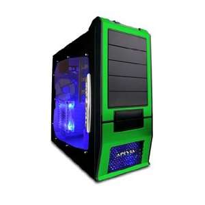   / Green SECC Steel ATX Mid Tower Computer Case   Retail Electronics