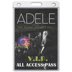  Adele All Access Laminated Pass V.I.P. 
